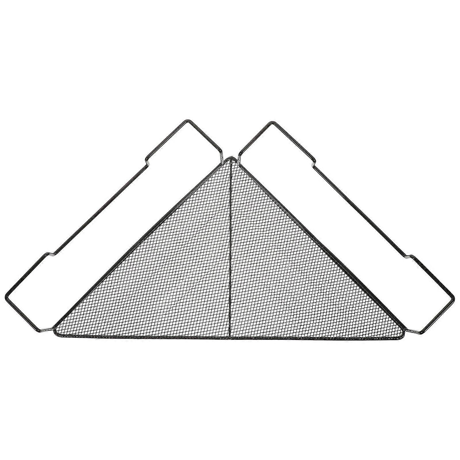 Corner Flowerpot Display Rack Iron Stand for Storage 2Pcs Black Holder