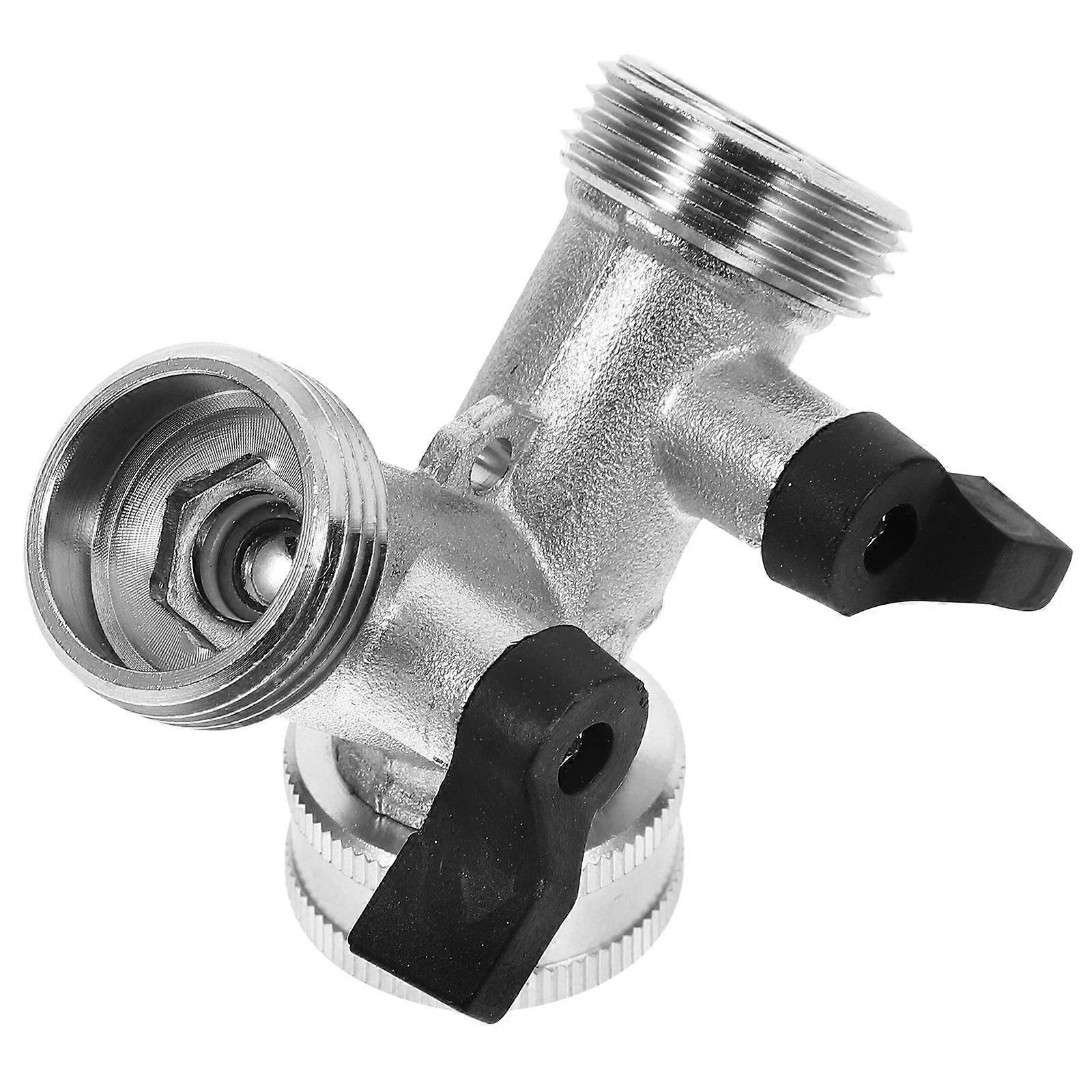 Heavy Duty Hose Adapter 2Pcs Y Shape Splitter For Garden Hose Leak-proof Connection 2Set