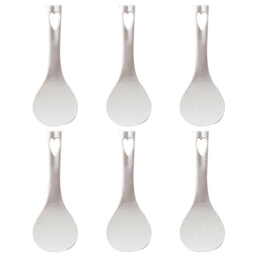 Rice Paddle Meal Spoon for Household Kitchen Use 18Pcs White