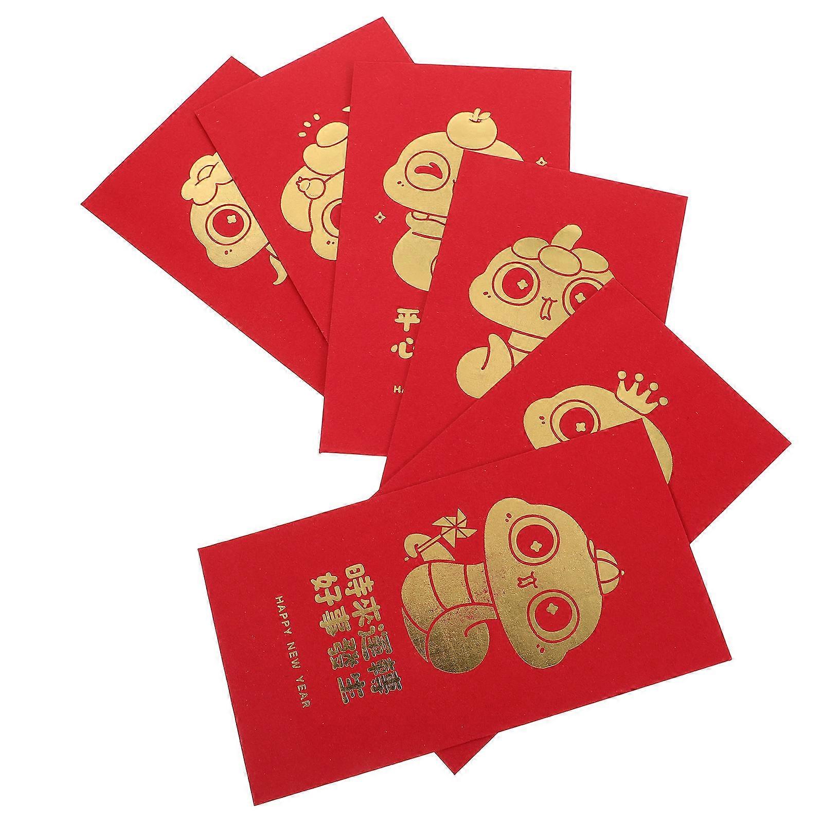 2025 Zodiac Red Envelope Chinese Snake Hongbao for New Year 24Pcs Set