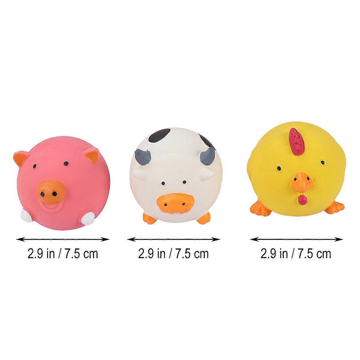 Puppy Toys Dog Latex Screaming Sound Toys for 6Pcs Pack Assorted Colors