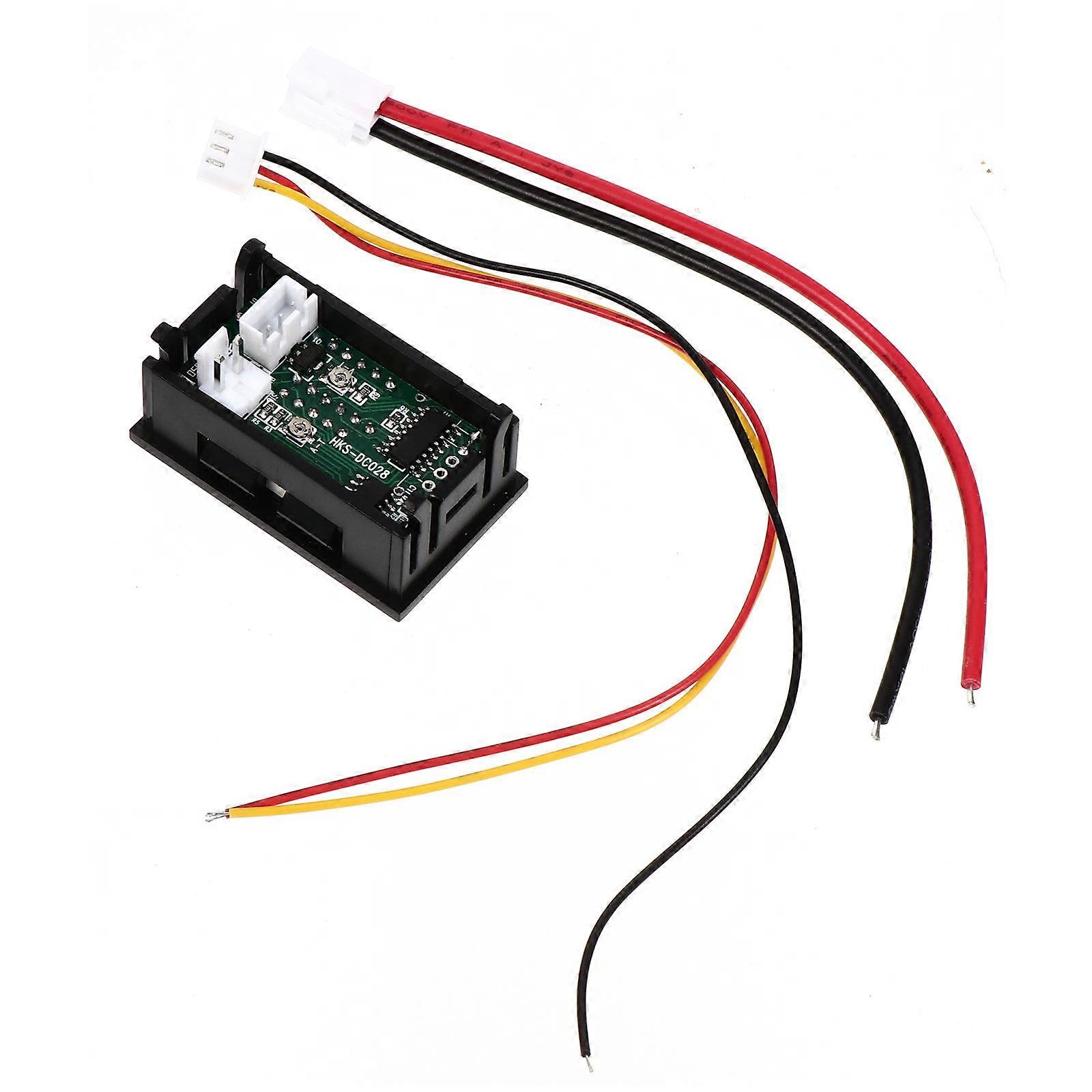 Voltage Current Meter Mini Dc Voltage Current Meter for Testing with Dual Display