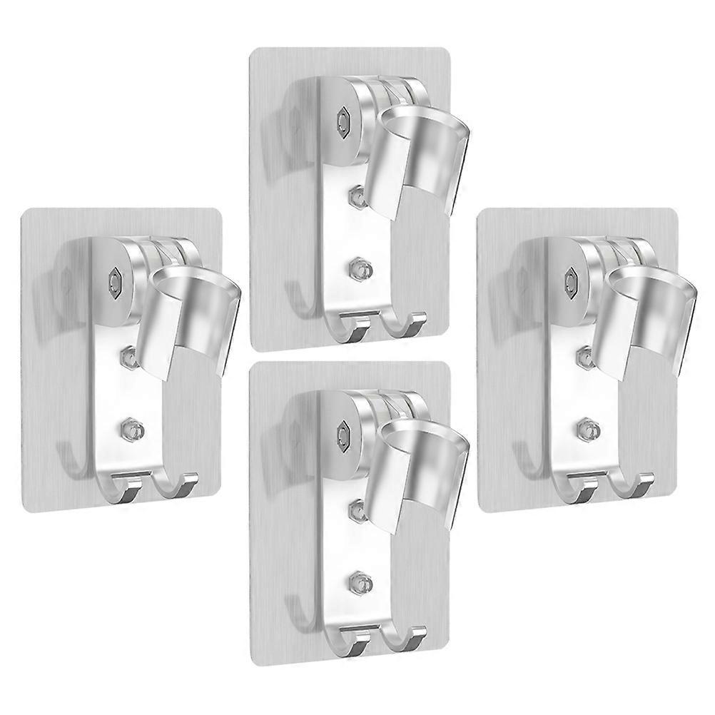Adjustable Shower Head Holder Aluminum Adhesive Wall Mount 8Pcs