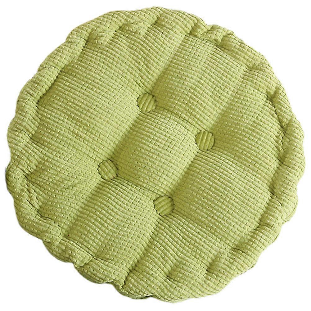 Tatami Dining Chair Cushion Ergonomic Support Corduroy Material 40x40cm Round Shape 1Pc