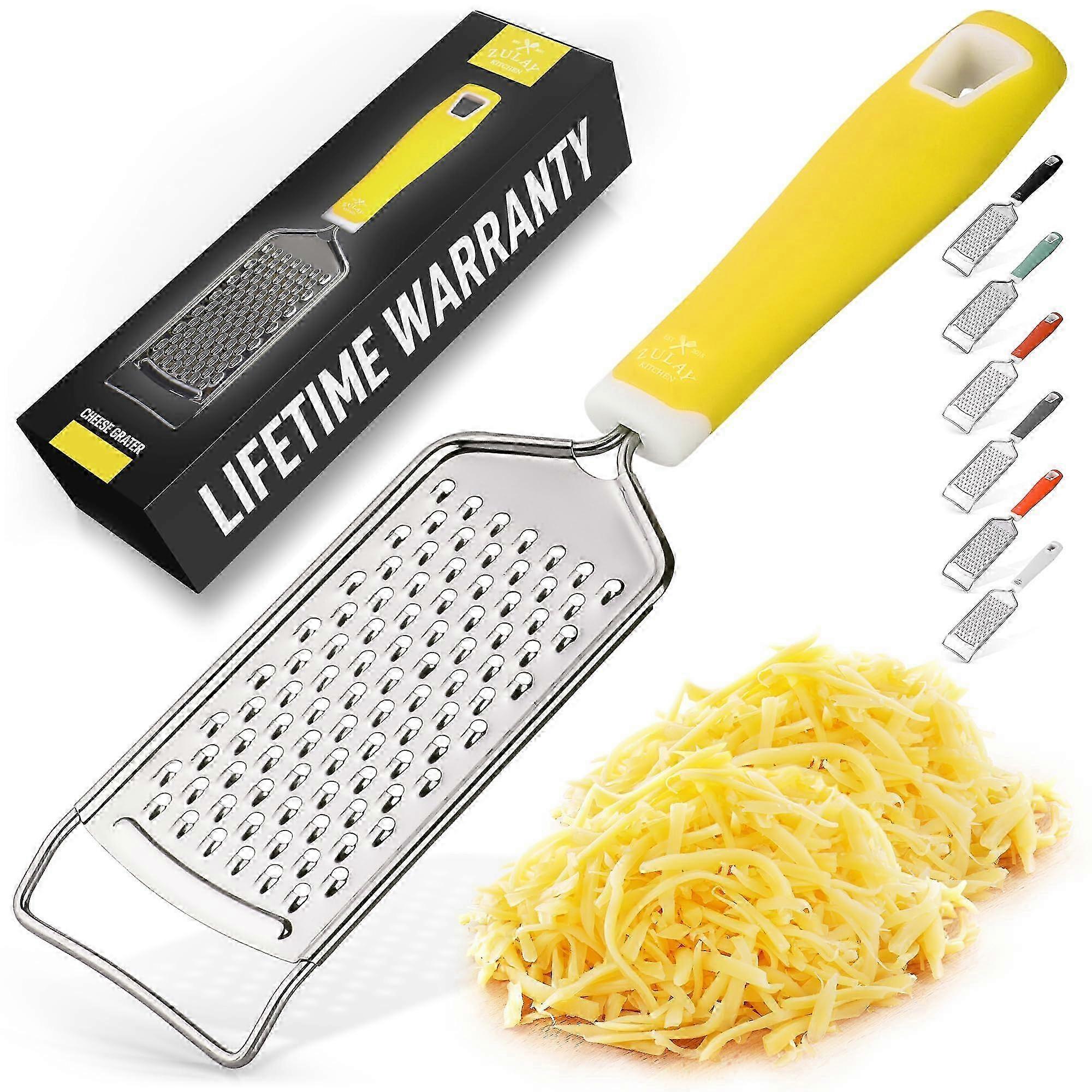 Professional stainless steel cheese grater - rust - proof lemon zester with handle for cheese chocolate and spices 2025