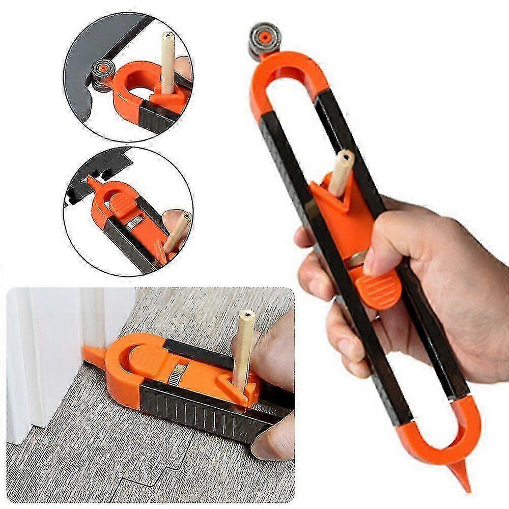 New Carpenter Tool Profile Scribing Ruler Contour Gauge With Lock Professional Gauge 2025