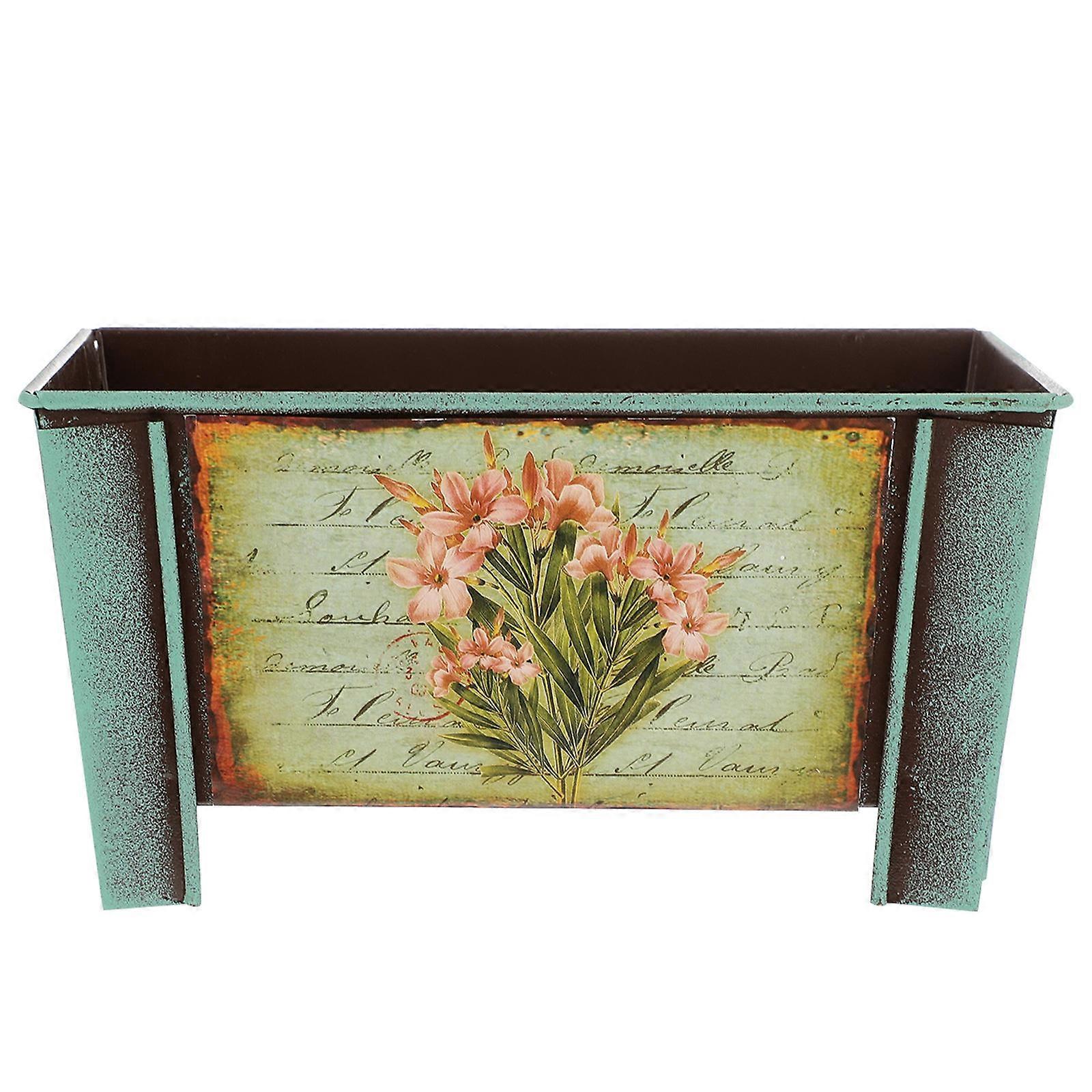 Creative Flowerpot Vintage Square Flower Pot for Storage Use 3Pcs