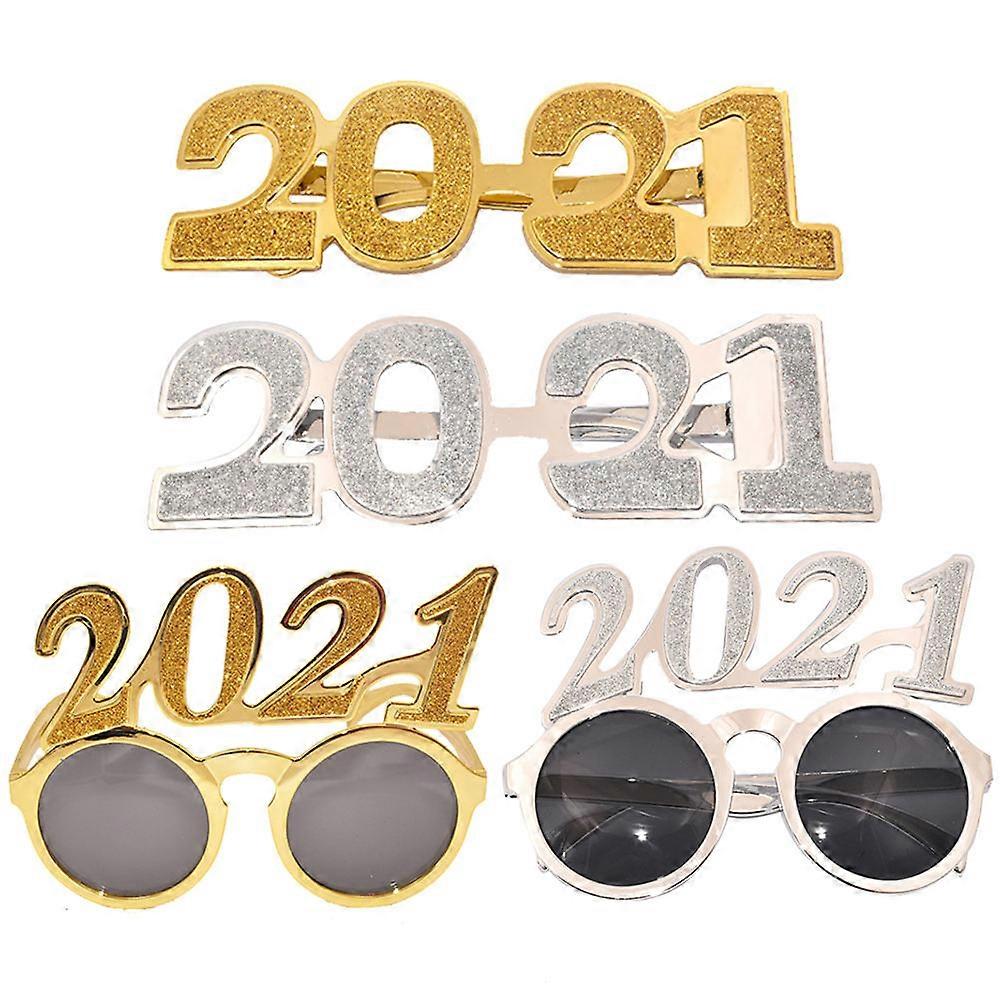 Glasses for New Year Number 2021 Eyeglasses for Festivals 8Pcs