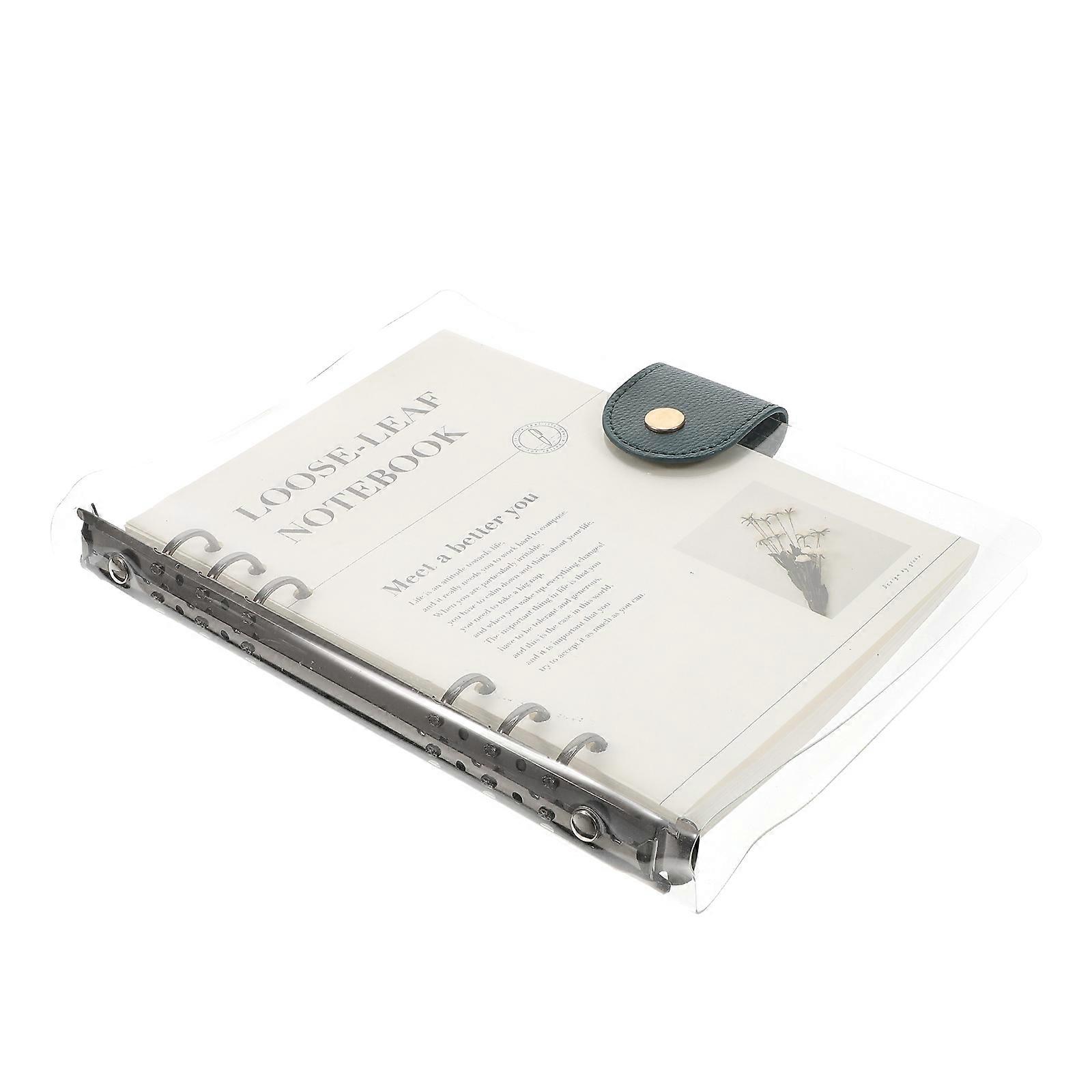 Loose-Leaf Notebook Transparent Binder for Writing Use 5Pcs Set