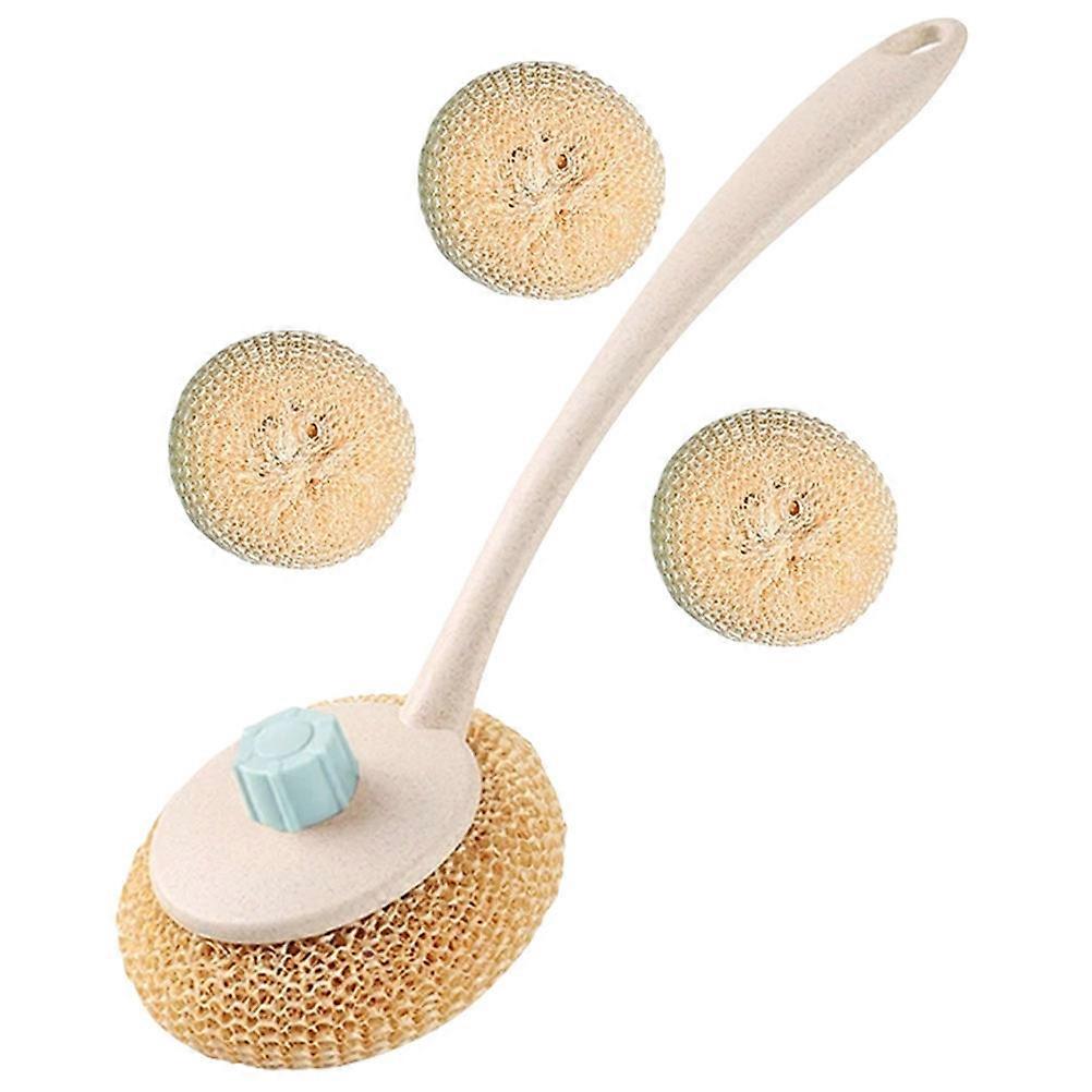 Dish Brush Kitchen Cleaning Tool for Pan Scrubbing with 2Sets Included