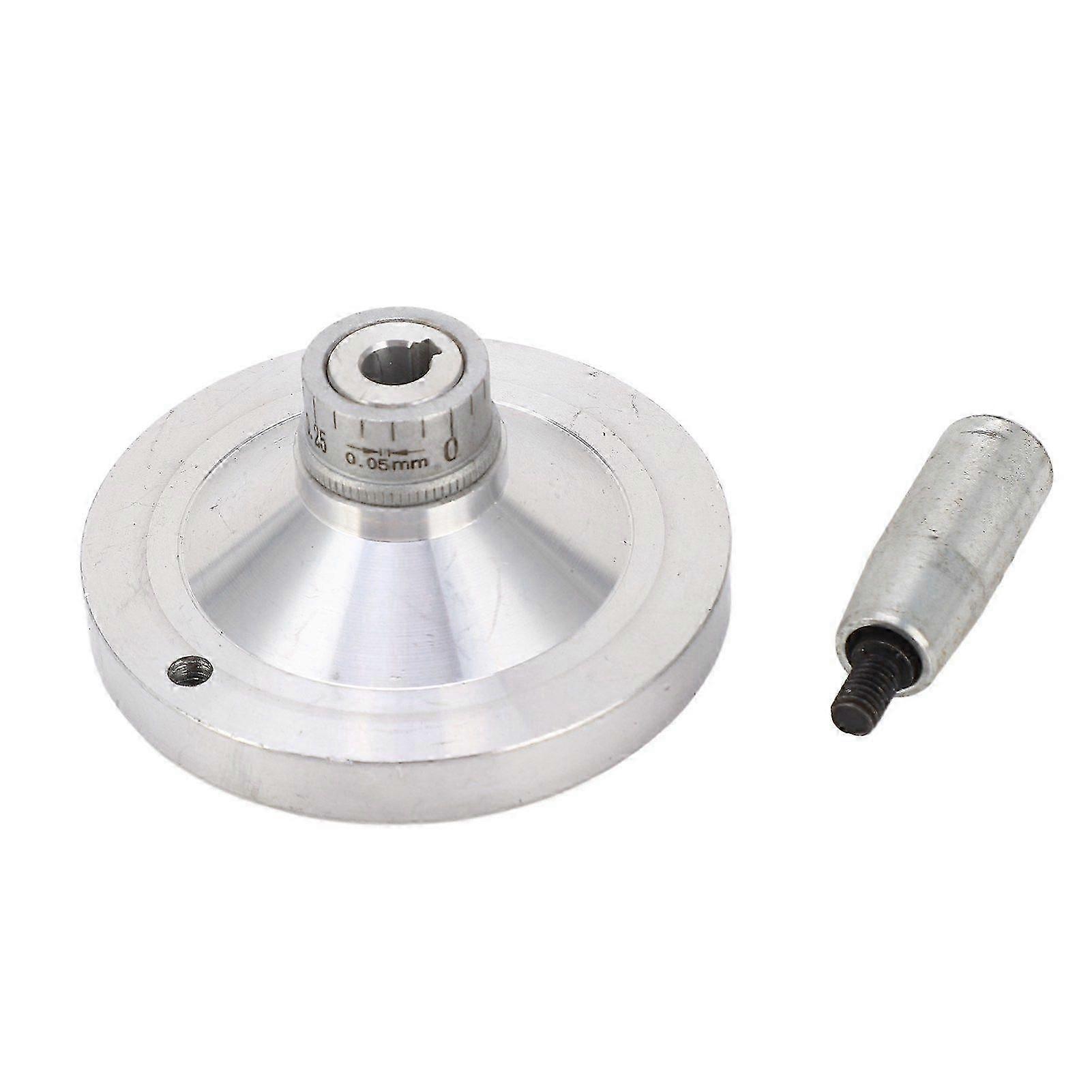 2025 أحدث طراز عجلة يدوية كرنك عجلة يدوية سبائك الألومنيوم 01 مم مقياس 80 مم