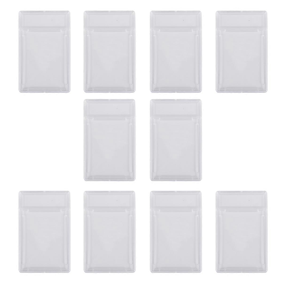 10 Pcs Trading Cards Protector Case Acrylic Clear Graded Card Holders