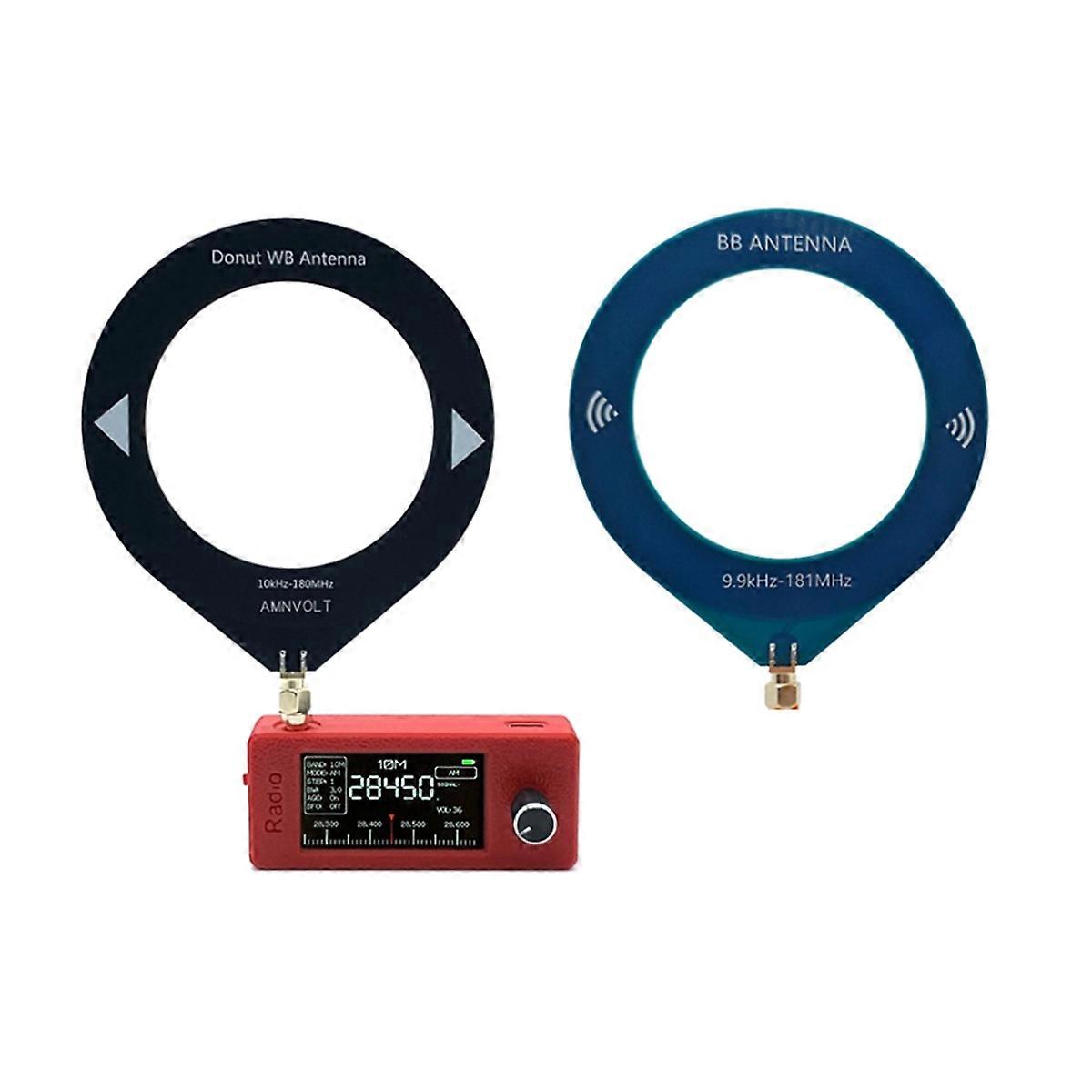 Mini radio portable 10 kHz-180 MHz avec écran IPS de 1,9 pouce