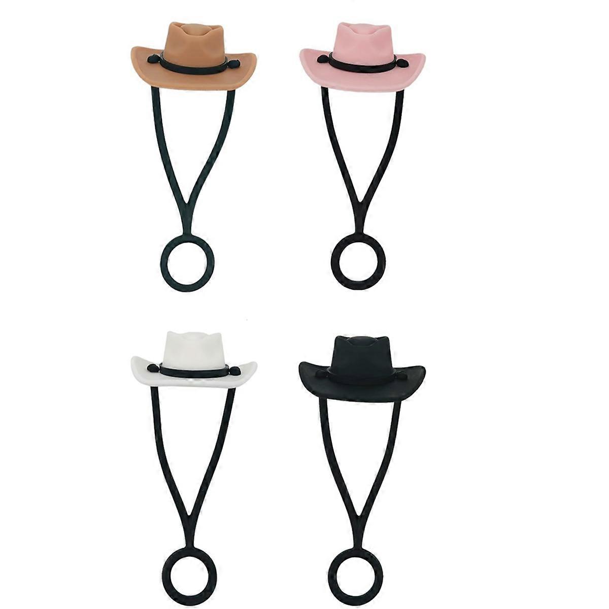 Silicone Cowboy Hat Straw Covers Cap Compatible with Cup 30 40 oz