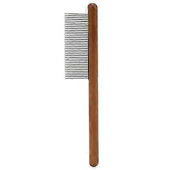 Cat and Dog Comb Remove Floating Hair Reusable Wood Pet Open Knot Comb for Pet Cats DogsF Long Dense Teeth (for Long Hair)
