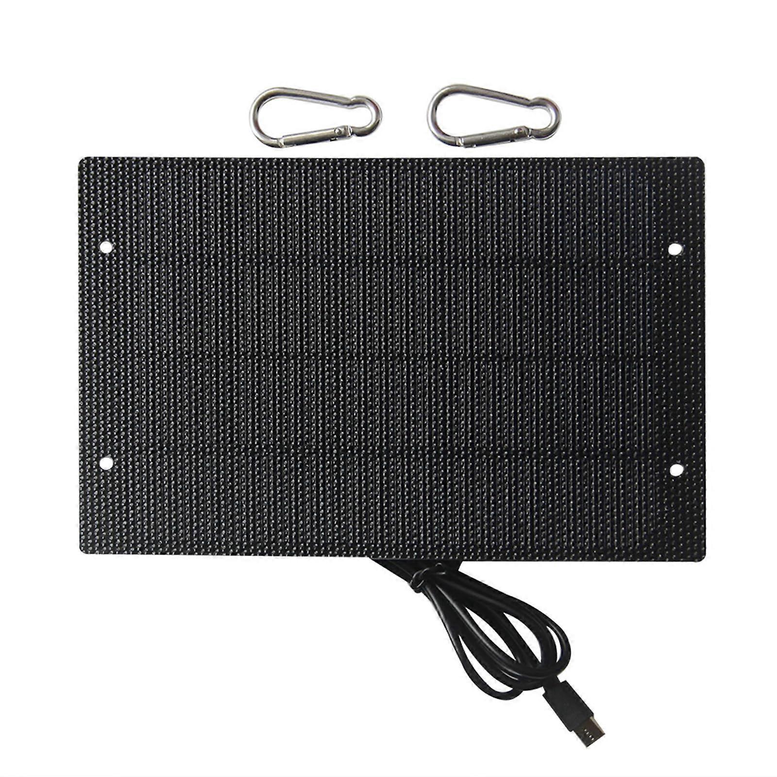 5W 5V Solar Charging Flexible Panel Type C Port Cell Controller Outdoor Security Camera Garden Light Outdoor Use