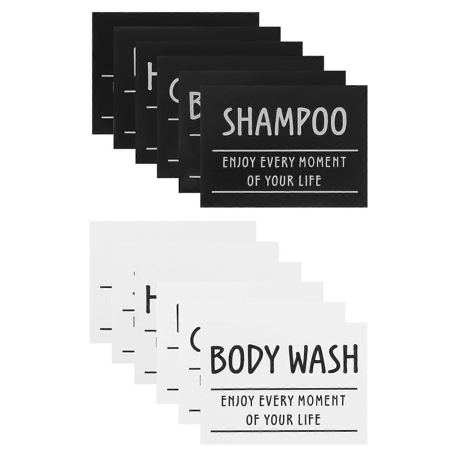 Waterproof Bathroom Labels for Organizing Bottles 60Pcs Assorted Color Stickers