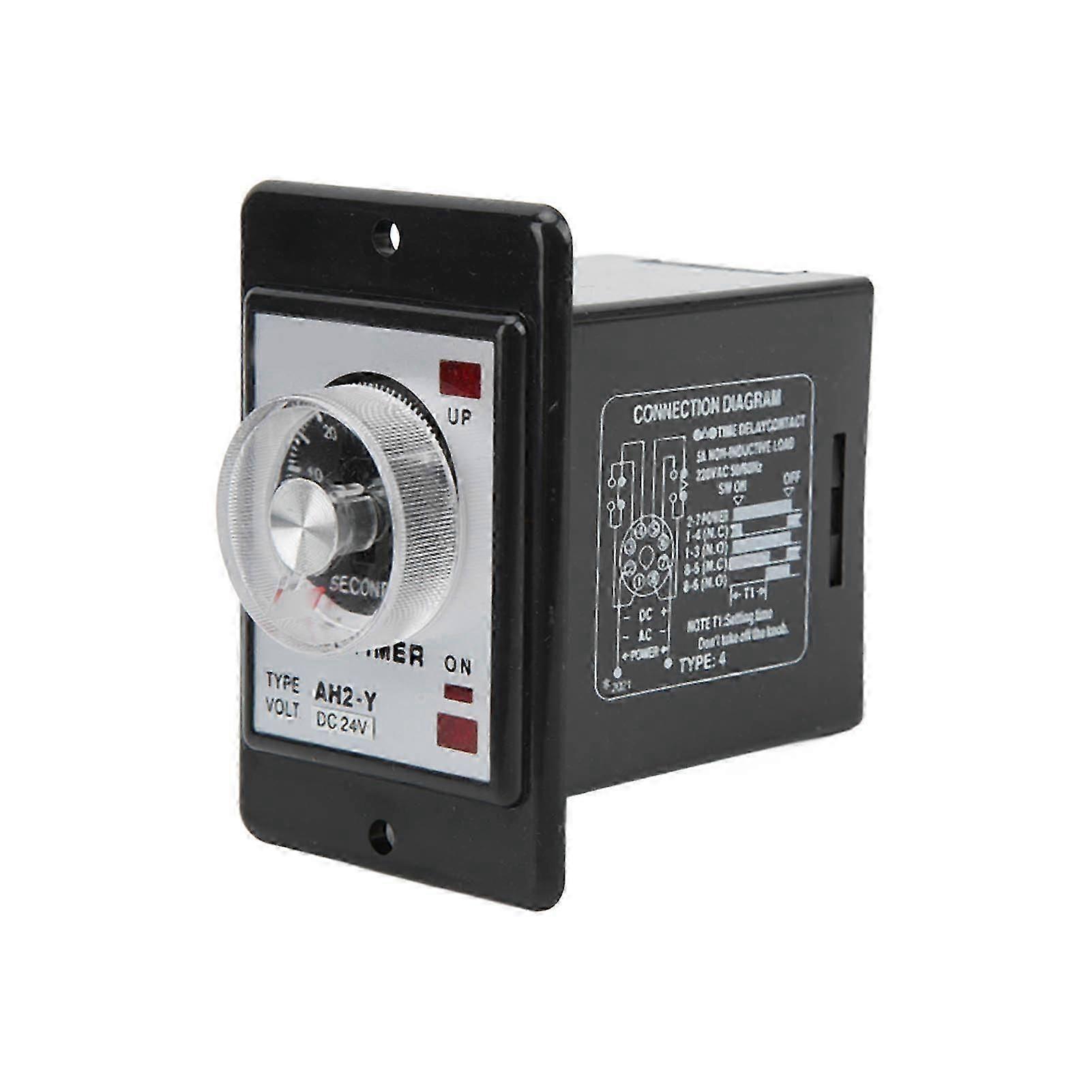 AH2Y 60S Time Relay Small Pointer Time Controller Knob Control Time Relay 8 Feet Timer