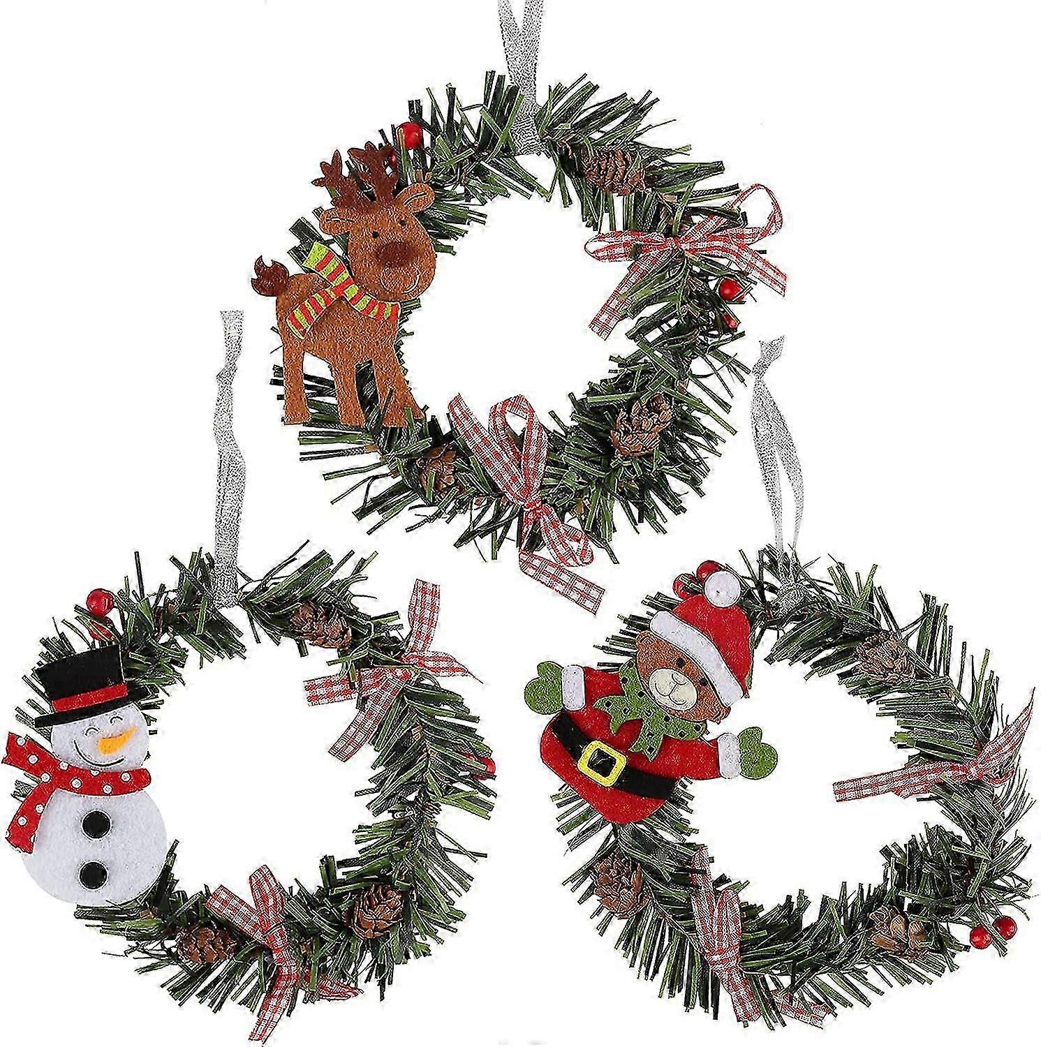 Holiday Wreath for Front Entrance, Pre-Lit with Warm White Lights