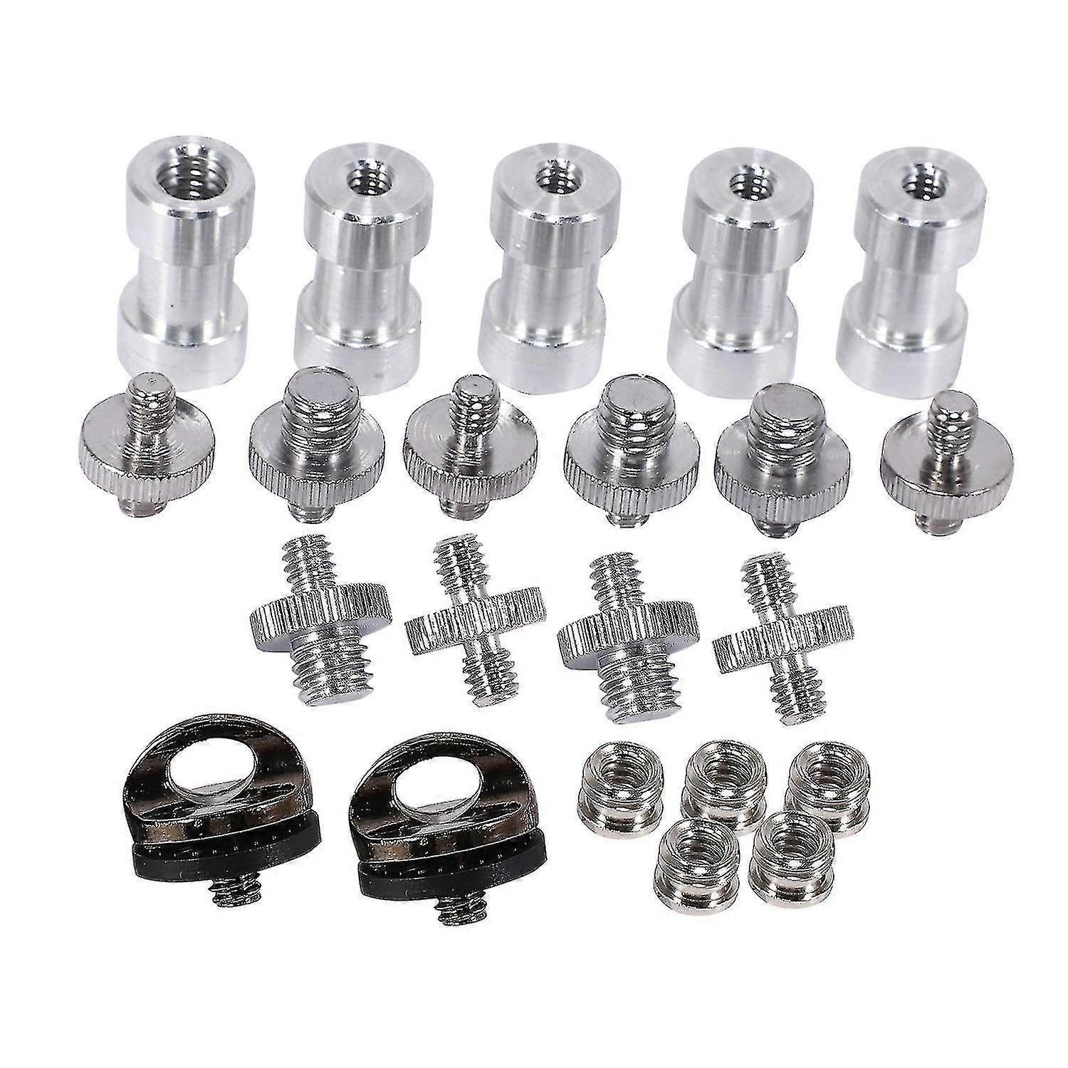 Camera Screws, 22 Pcs Converter Threaded Screws Adapter Mount Set Camera/tripod/monopod/light Stand