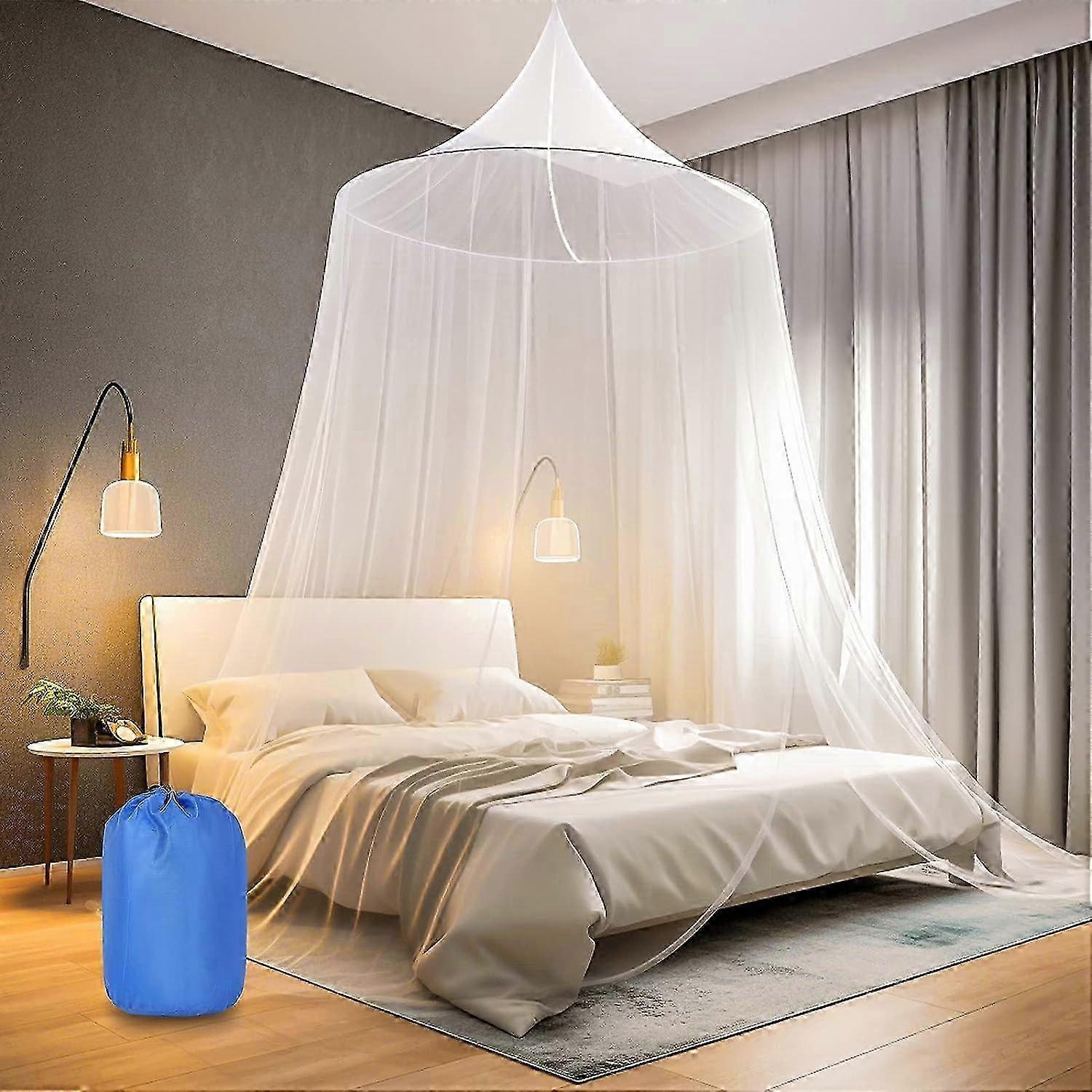 Mosquito net bed for double bed single bed, large mosquito net travel bed canopy mosquito net fine mesh as mosquito protection, fly net mosquito nets 