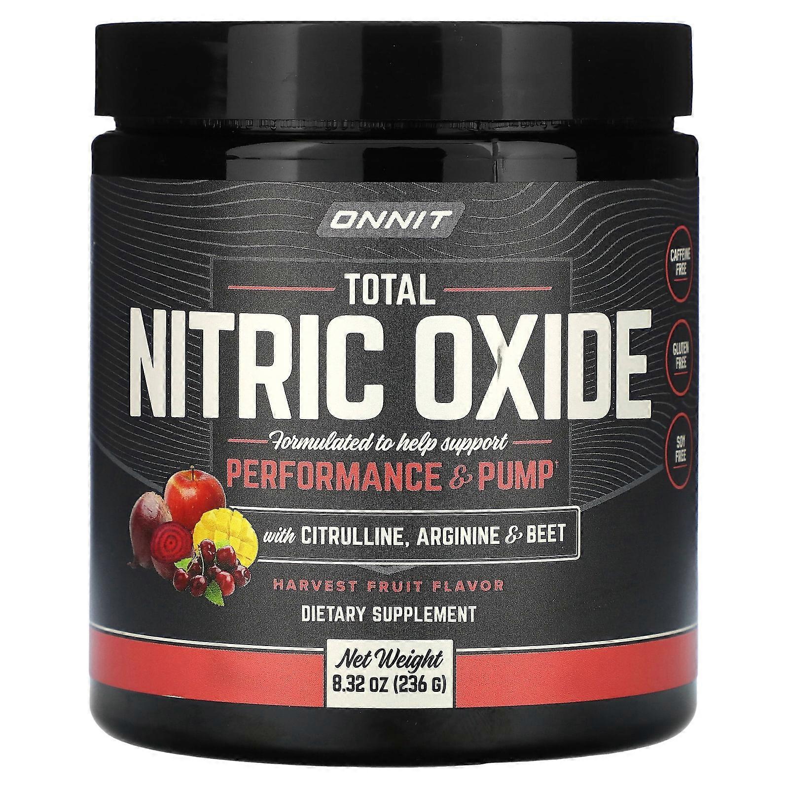 Total Nitric Oxide, with Citrulline, Arginine & Beet, Harvest Fruit, 8.32 oz (236 g)