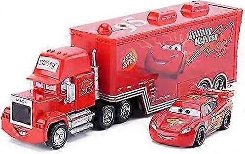 25-26 2pcs Chick Hicks Lightning McQueen Uncle Container Truck 1:55 Diecast Metal Modle Birthday Gift Toy For Kid