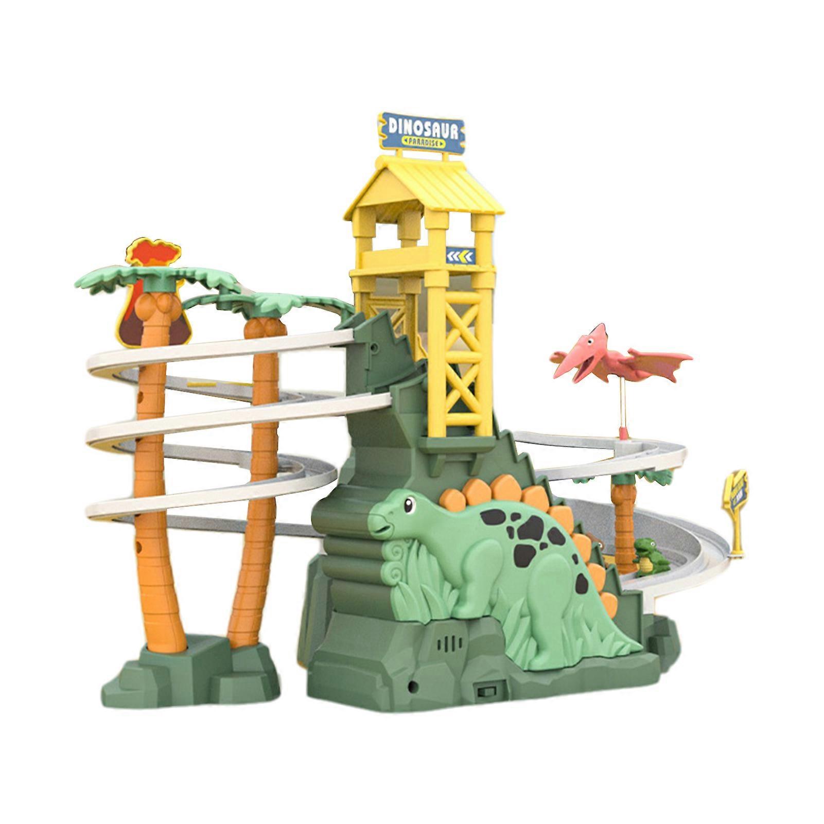 Childrens Puzzle Electric Toy Dynamic Rotating Dinosaur Challenge Game For Adventure Slide