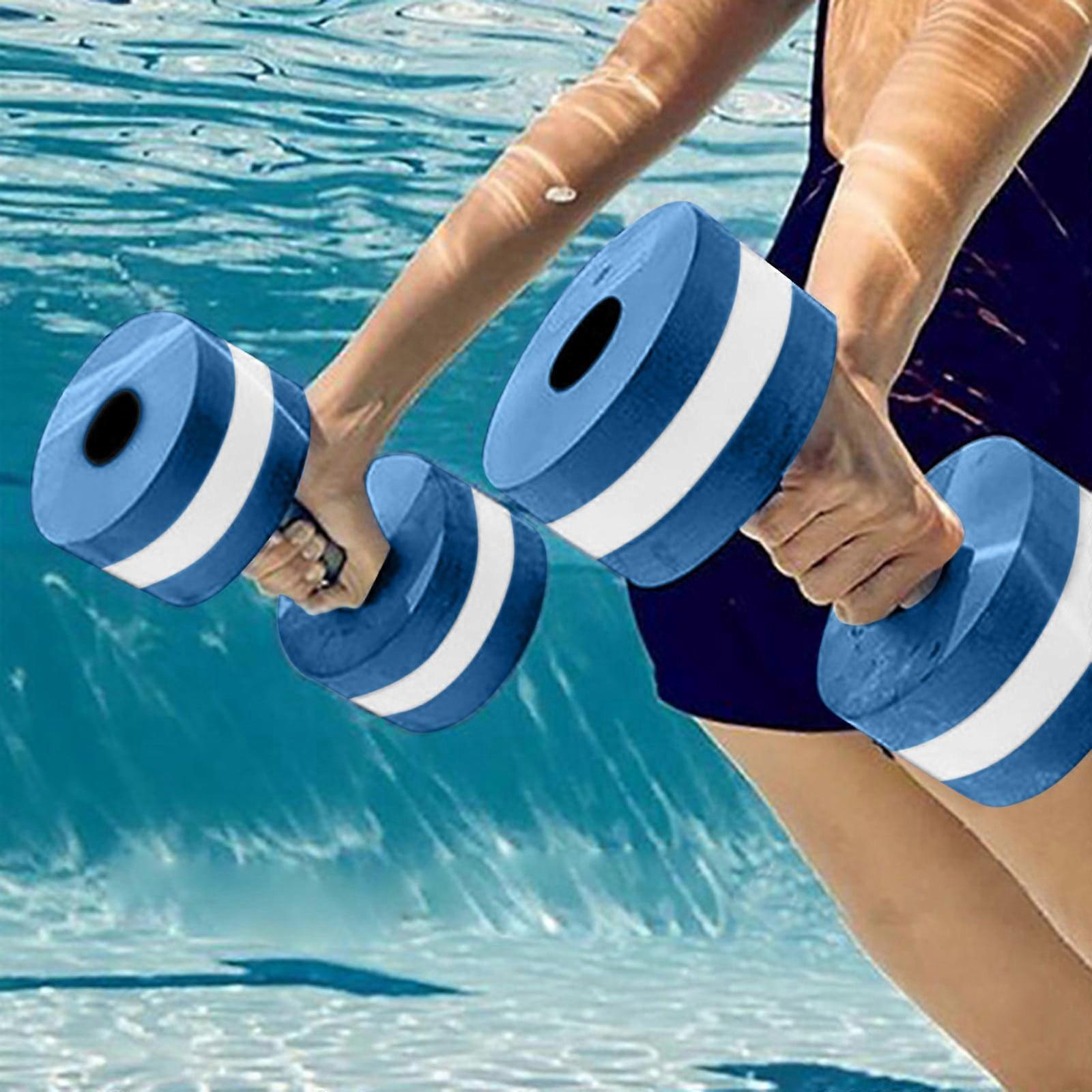 New One Pair Barbells Exercise Dumbbells Hand Water Dumbbells Eva Dumbbells Floating On Water Circular Buoyancy Dumbbells