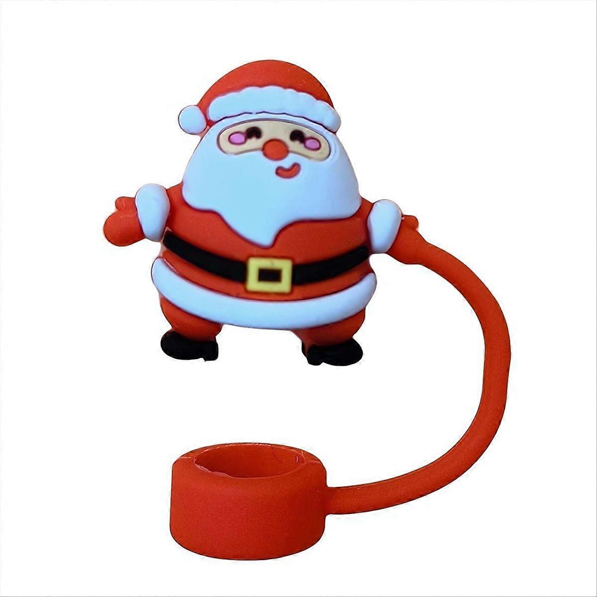 Pro skleničky Stanley 40 Oz Tumbler Cups Santa Claus silikonové kryty brček