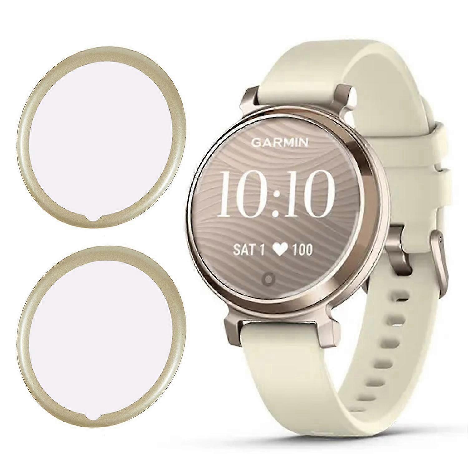 ガーミンリリー2スクリーンプロテクターパープルライトPMMAクリアウォッチフィルム用2個パック