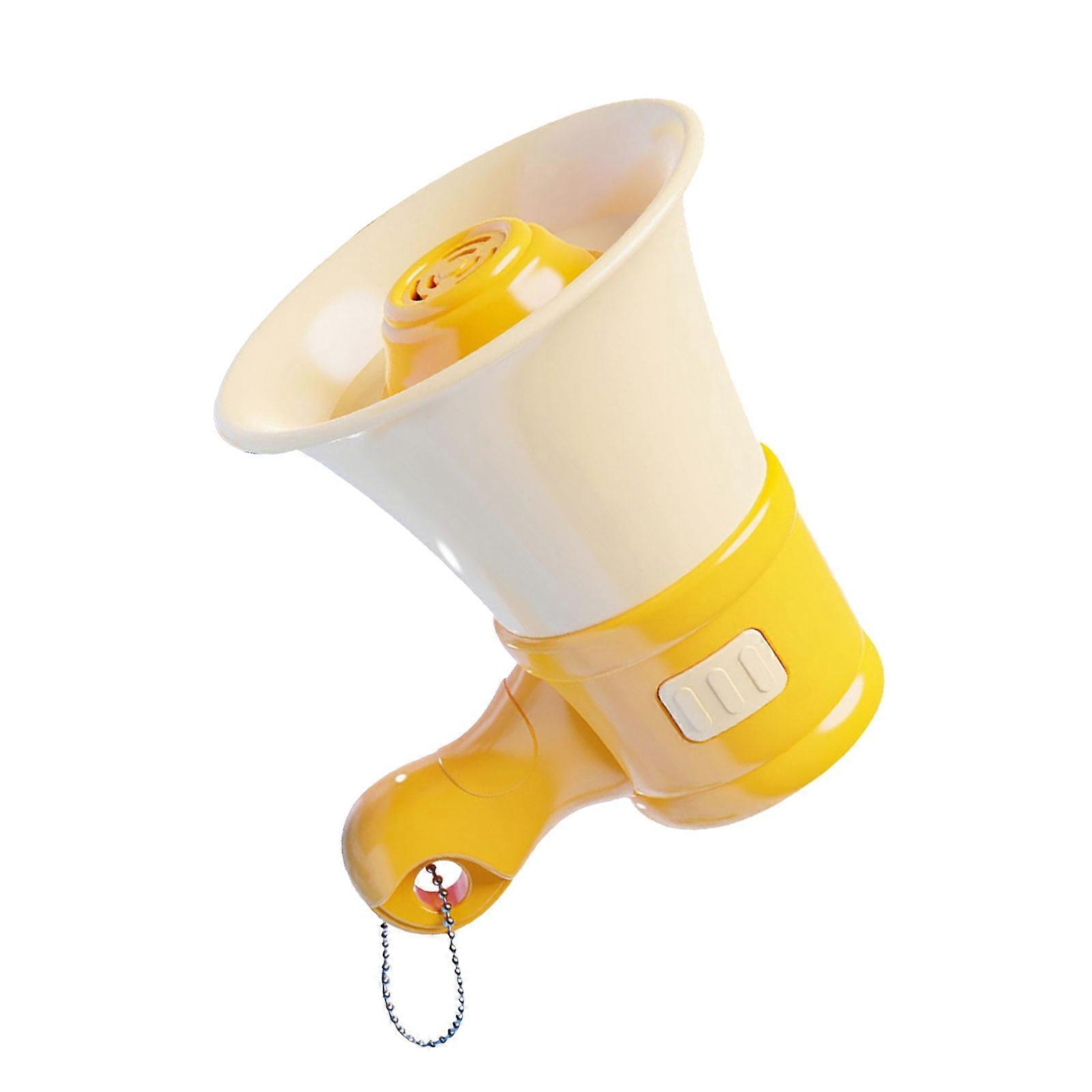 Interactive Voice Recording Keychain Toy For Children Amplifier Lightweight Design Parent Child Bonding Activity  Yellow