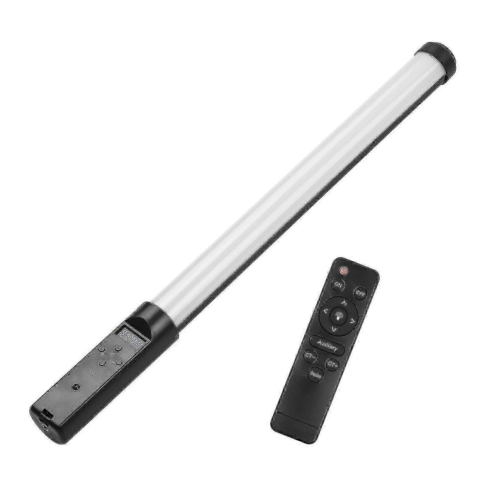 Handheld Led Video Tube Light Photography Fill-in Light Lamp 3200k-5500k Dimmable Built-in Battery With Remote Control For Vlog Live Streaming Product