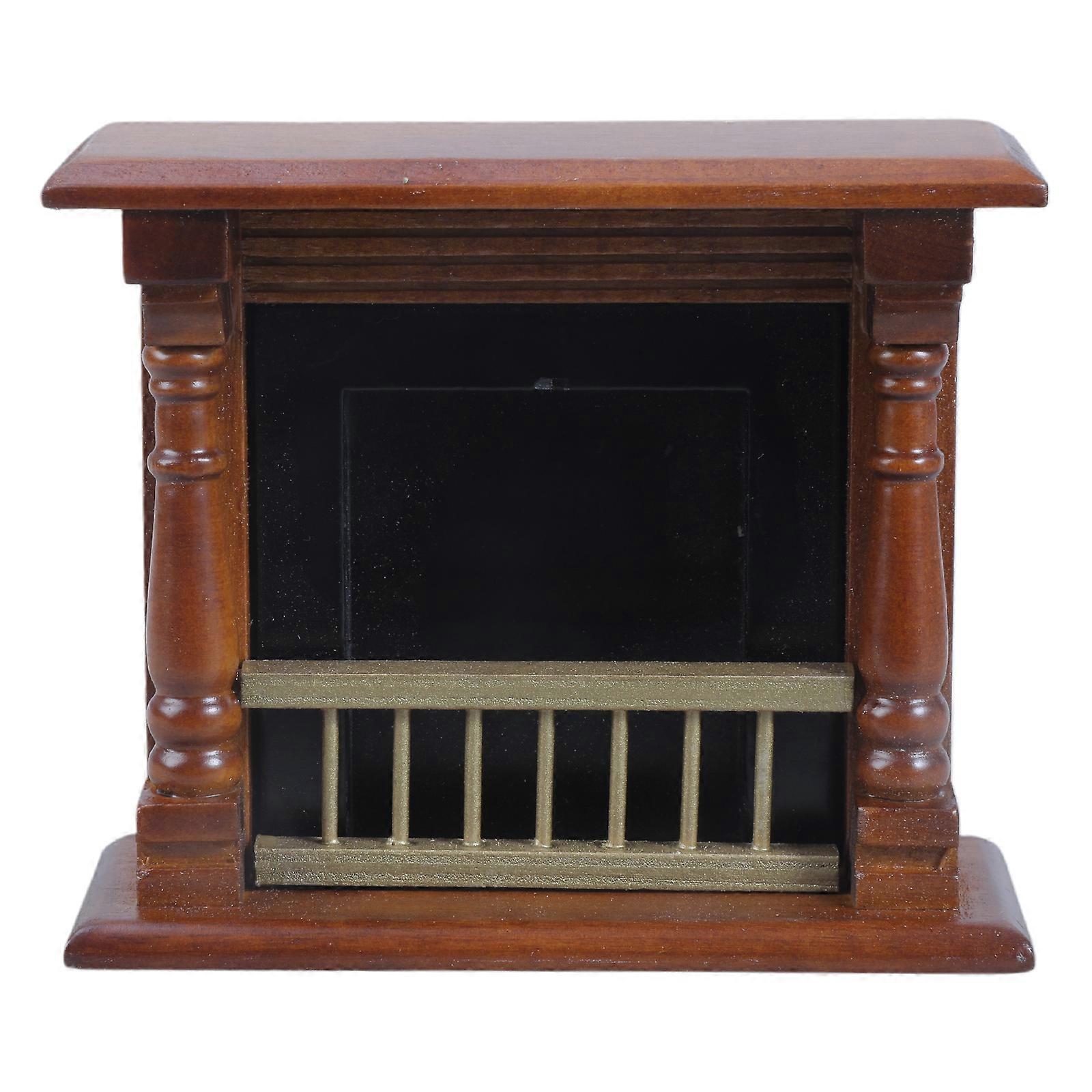 Realistic Fireplaces Zakka Realistic Pretend Play Display Fireplaces Model Toy for 1:12 Doll House Home Scene Decoration Multicolor