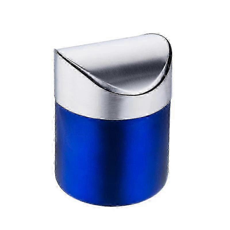 Mini Desktop Bin with Lid for Office Desk, Small Trash Can for Home Use