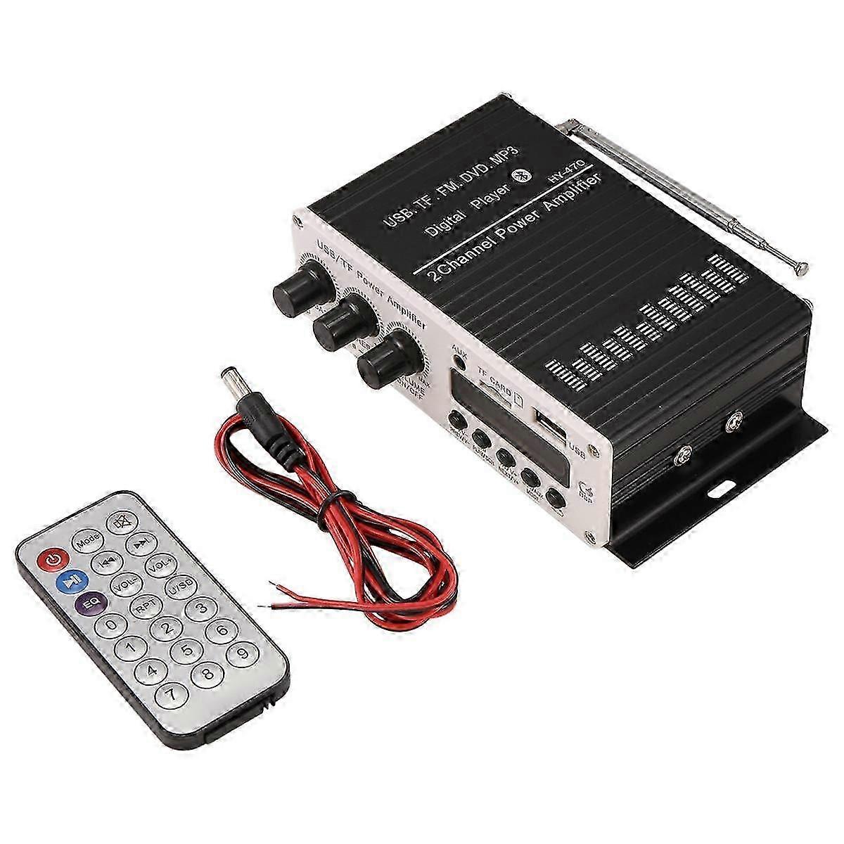 Bluetooth 5.0 Power Amplifier 20Wx2 for Car Audio and Home Theater