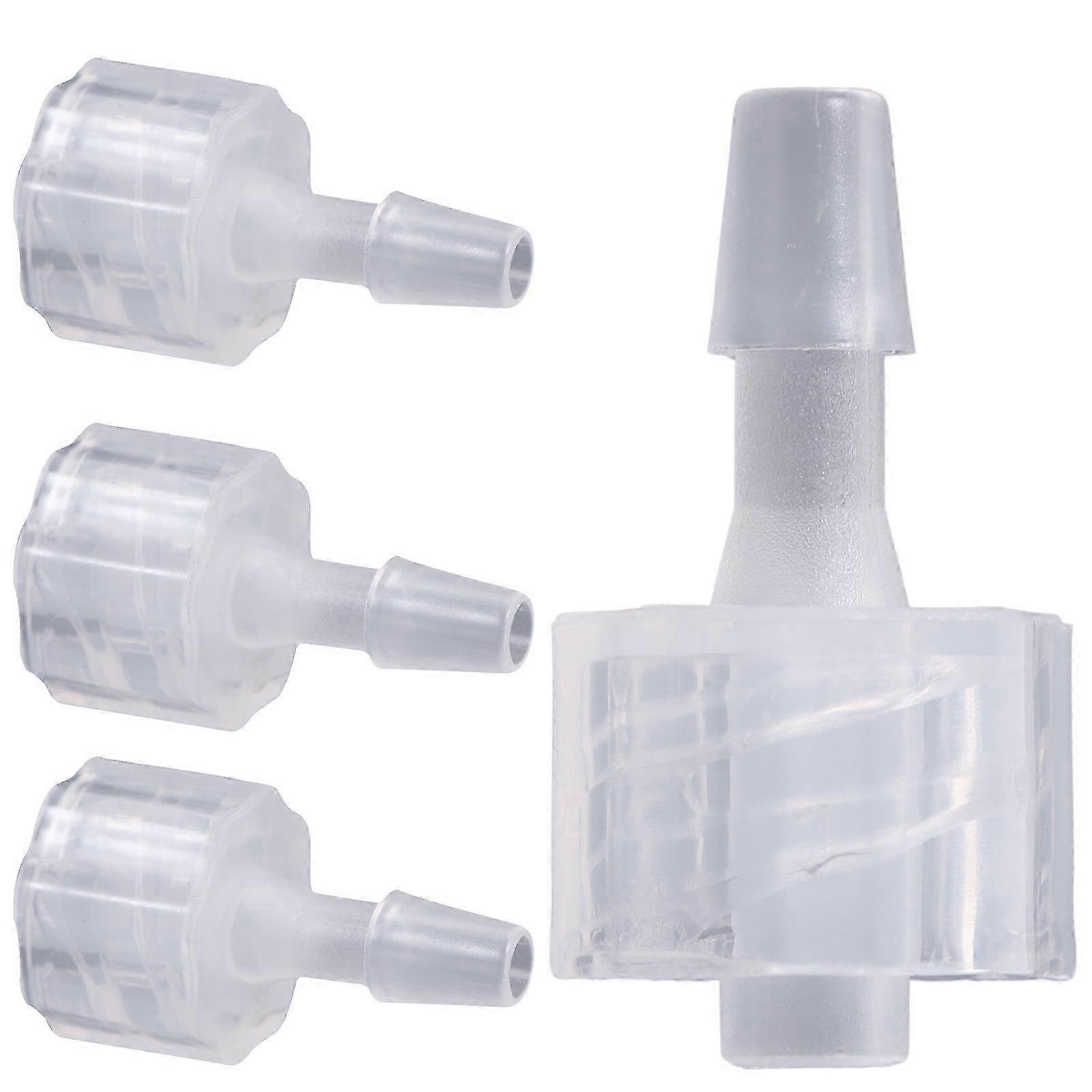 8pcs Luer Lock Connector Adapter PP Plastic Hose Coupling Internal Thread Compatible for Luer Lock Needle Tubes Lightweight Flexible Industrial Pipe E