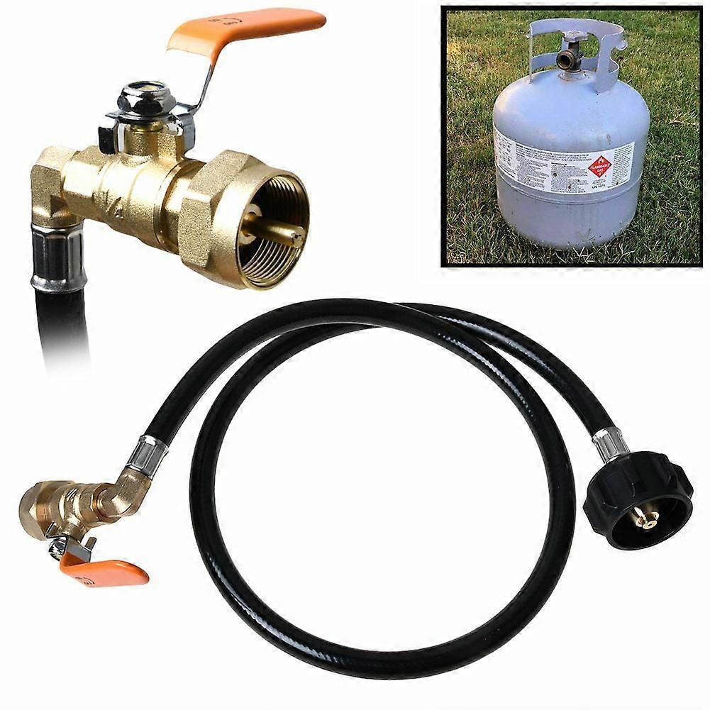 Propane Refill Adapter Hose 350PSI High Pressure QCC1 with ON-Off Control Valve