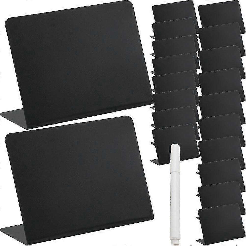 Chalk Board Table Number Signs Small Blackboard For Home L-Shaped 10.00X7.50X3.00CM Standing Type 1Set