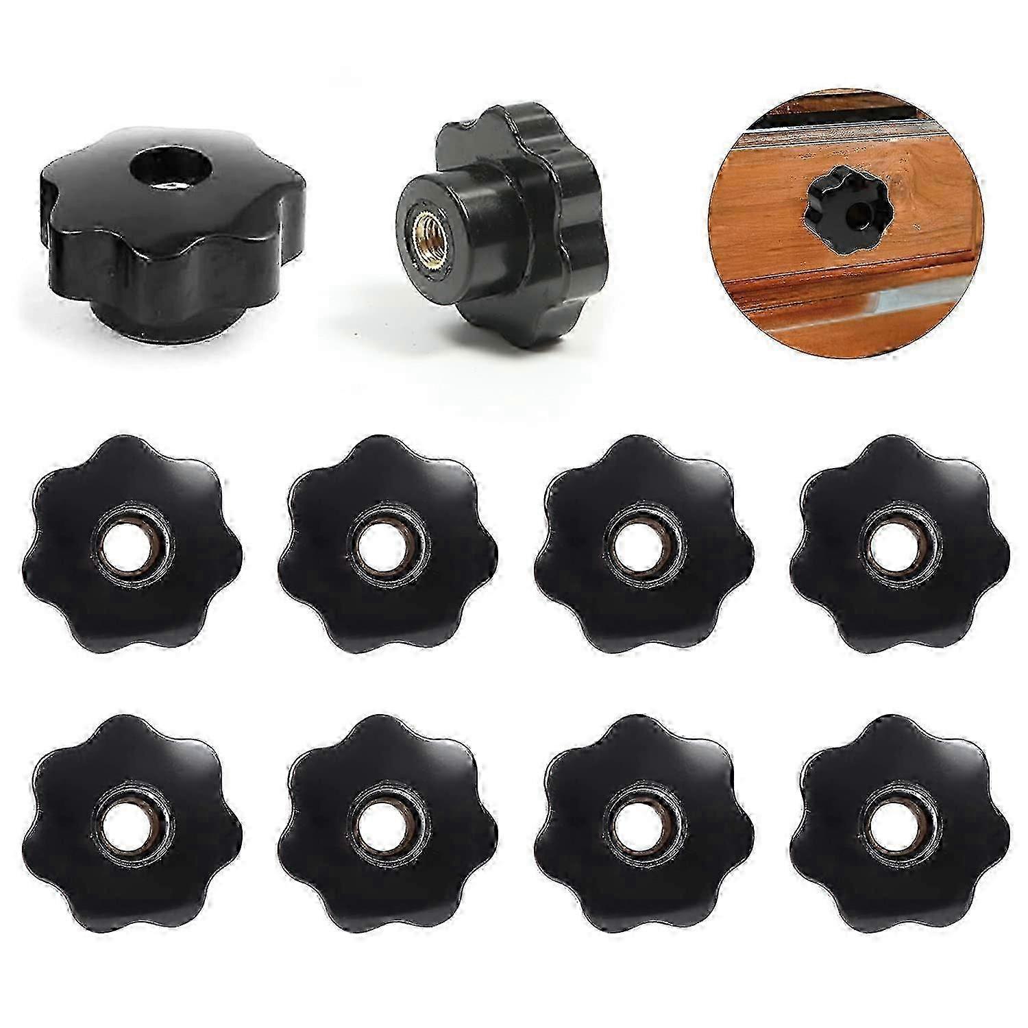 M8 Nut, 10 Pack Practical Clamping Nuts, Internal Thread,  for Machine Tools SZRH