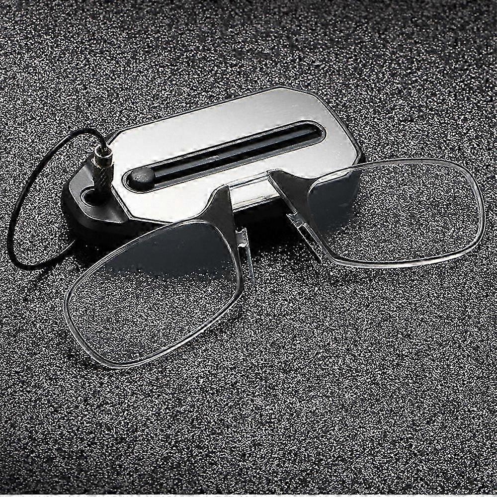 Compact Keychain Reading Glasses for Seniors, Portable Frameless Magnifiers with Clip-On Design for Convenient Everyday Use