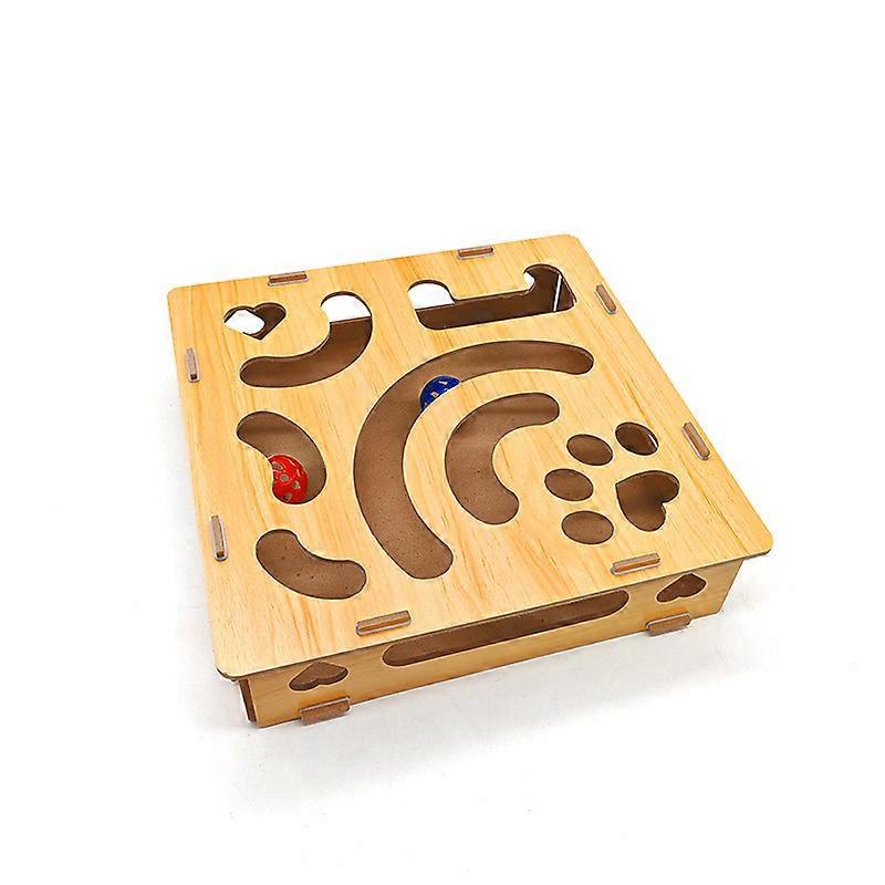 Cat Nail File Enrichment Box Sturdy Safe Construction for Small Medium Large Cats