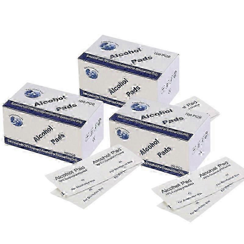 300pcs Disposable And Convenient Alcohol Cotton Pads For Cleaning Mobile Phone Screens, Disinfecting And Caring For Wounds, Alcohol Wip