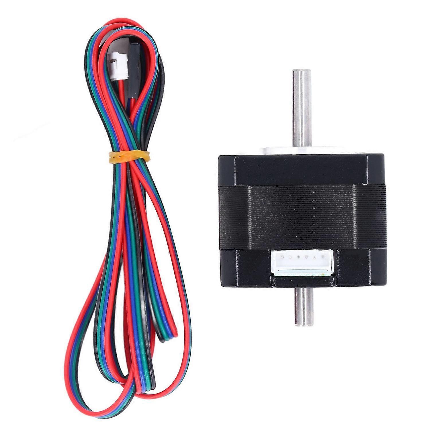 3D Printer Stepper Motor 42 Step Dual Output Shaft 1.3A 0.3N·m 2 Phase 4 Lead Accessory