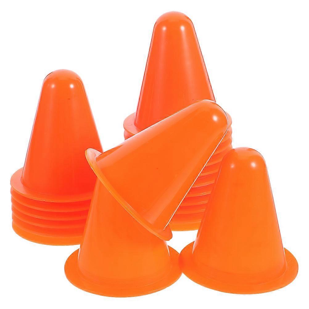 Orange Pe Roller Skating Cones Training Cones for Outdoor 30Pcs Set