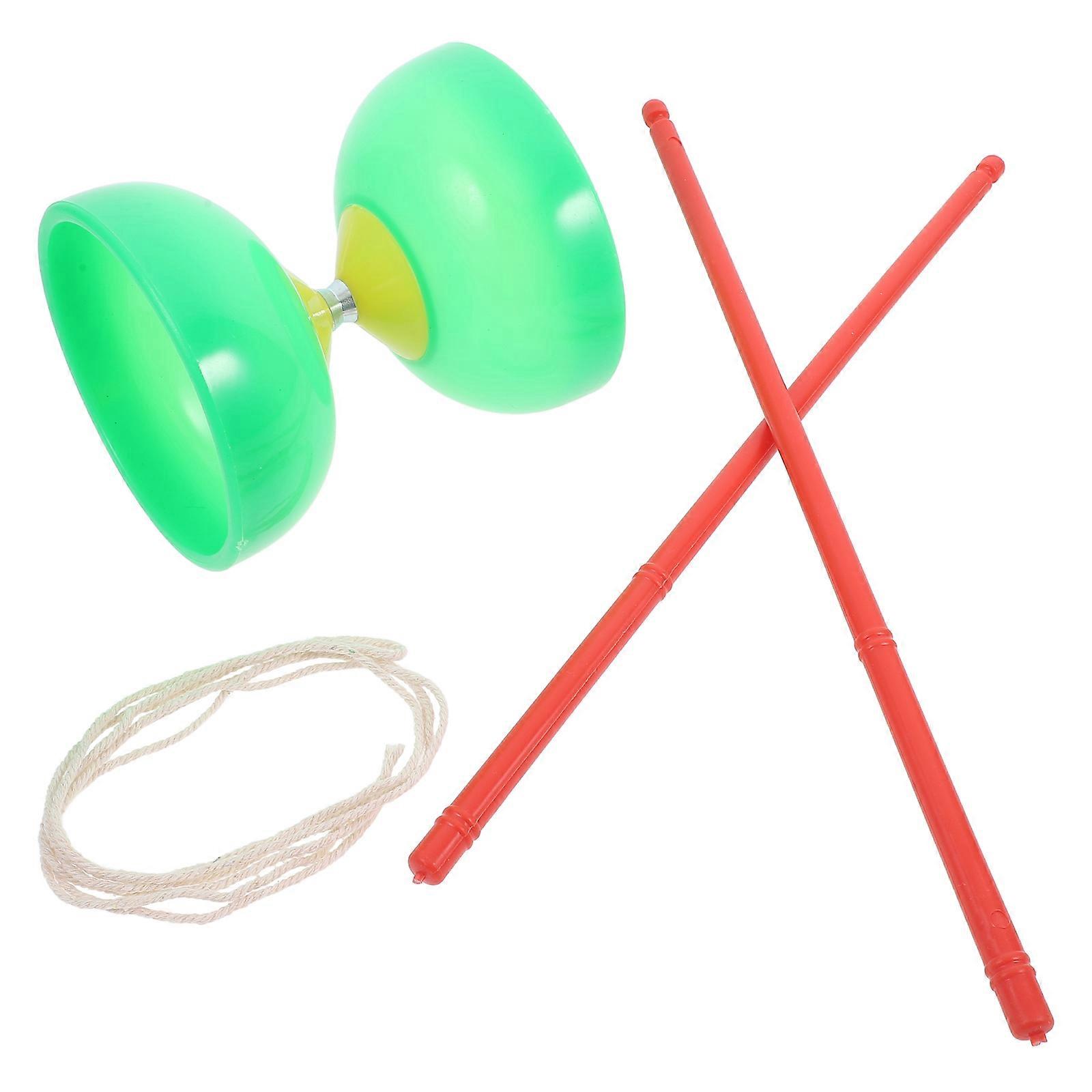 Double Wheel Diabolo For Students Physical Exercise Fun Light 1 Set