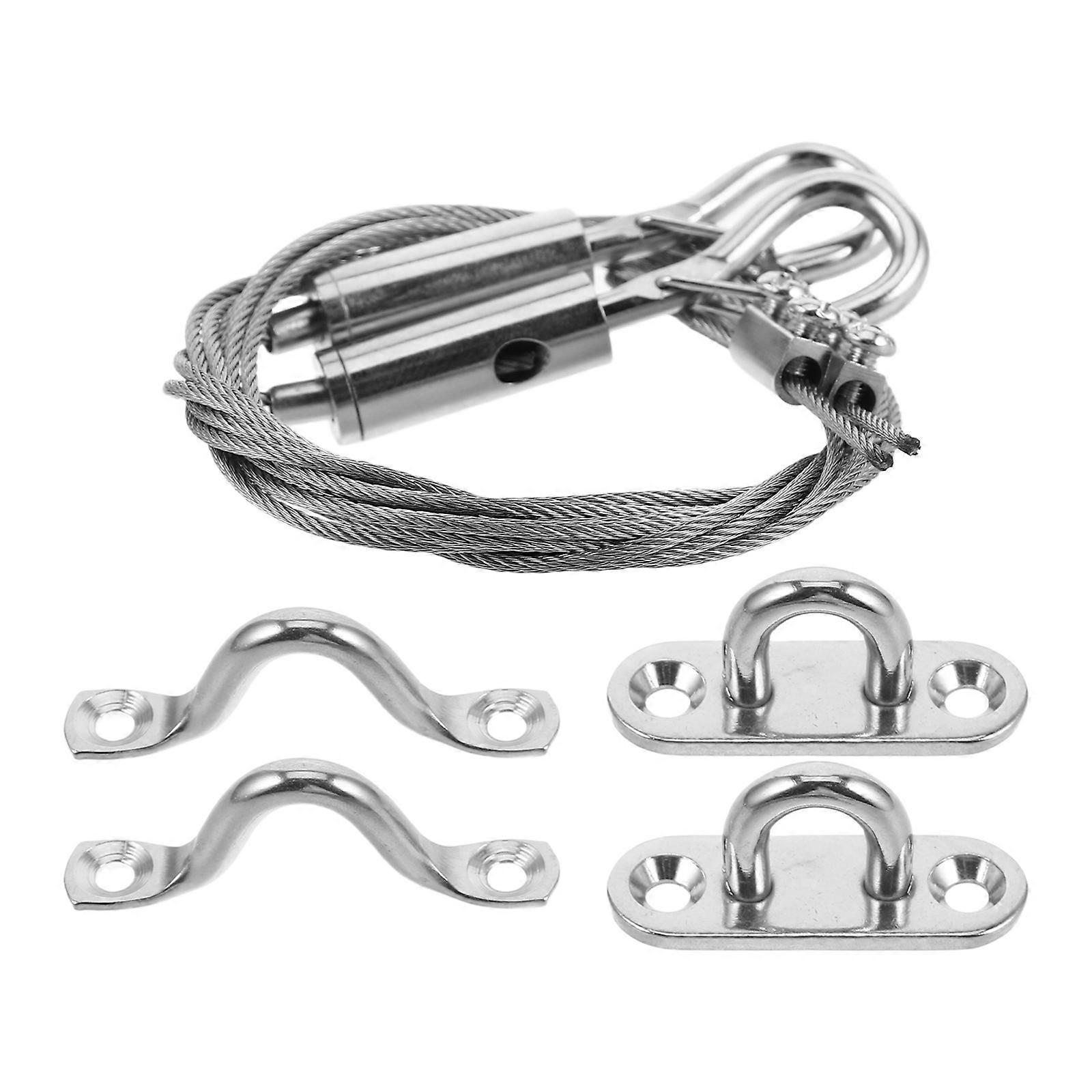 Stainless Steel Wire Safety Cable for Garage Door 2Pcs Robust Support