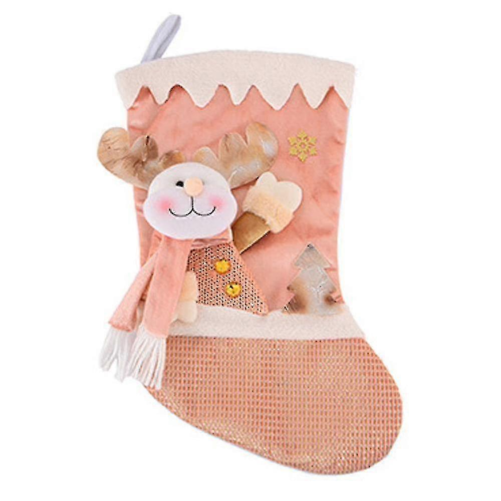 Seasonal Stocking for Christmas Festivities with Holiday Motifs