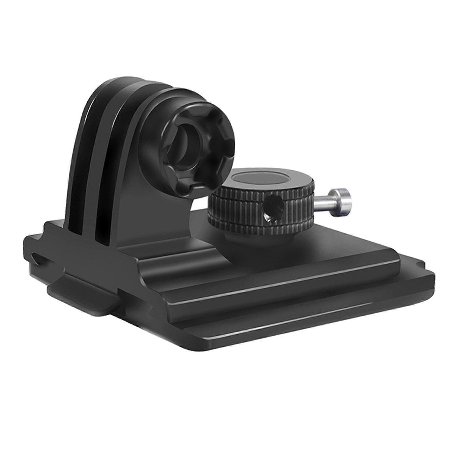 Helmet Mount Base Fix Bracket with Screw Nut Adapter for Action Camera Installation Lightweight Weather Resistance Multicolor