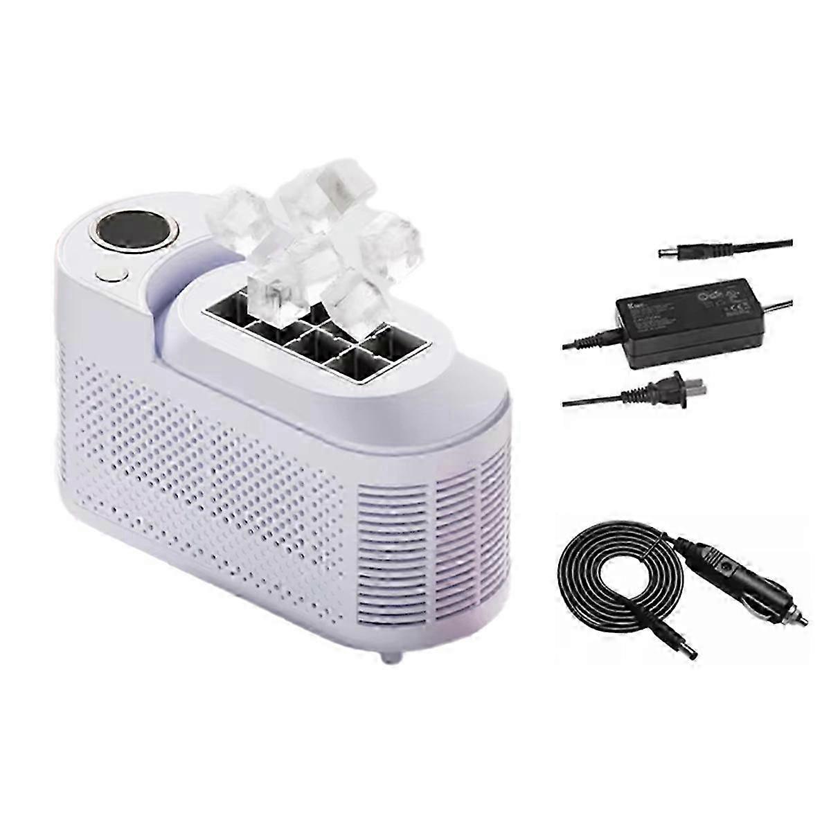 Ismaskin Mini Hjem/Bil Elektrisk Automatisk Smart Rask Pruple US Plug